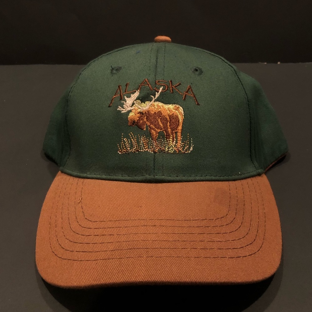 Alaska Embroidered Moose Hat